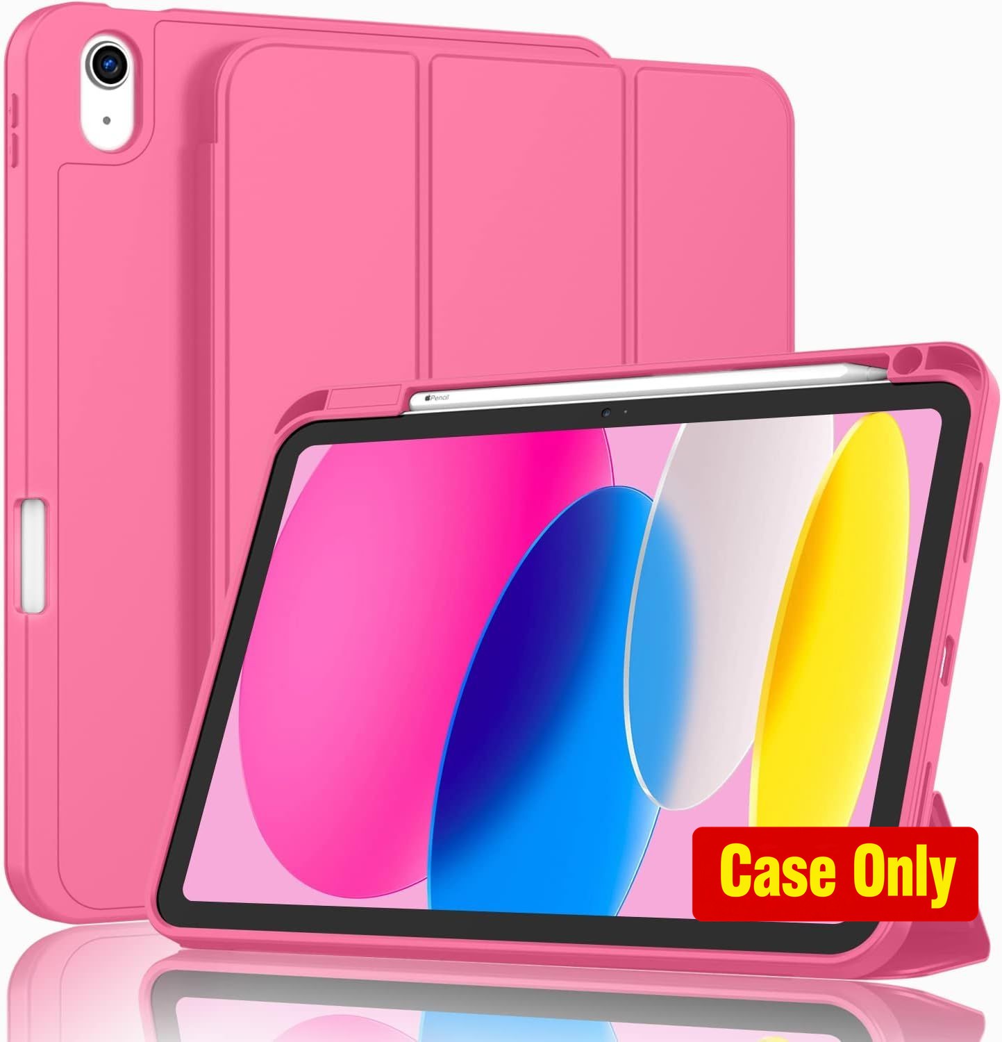 ZryXal Smart Cover Case for 11-Inch iPad 10th Gen 2025 with Pencil Holder, Water