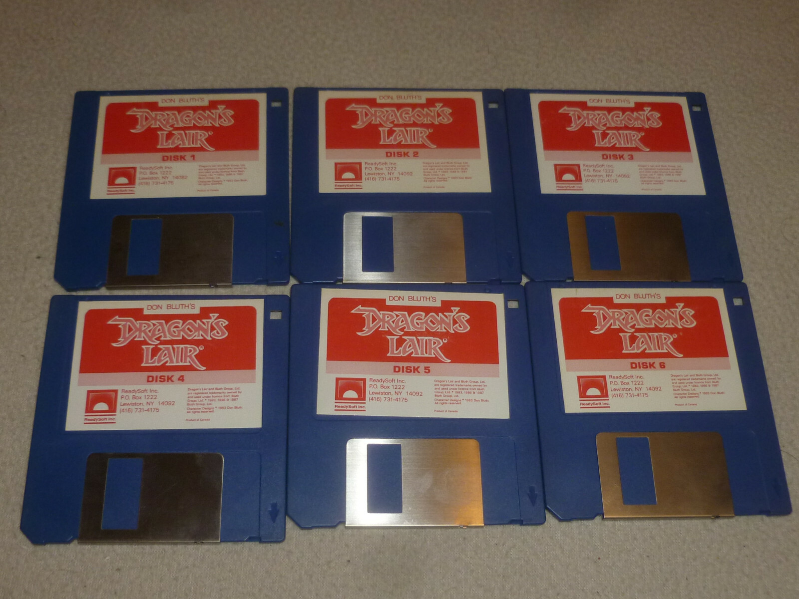 VINTAGE COMMODORE AMIGA COMPUTER DON BLUTH'S DRAGONS LAIR 1987 READYSOFT AMIGA