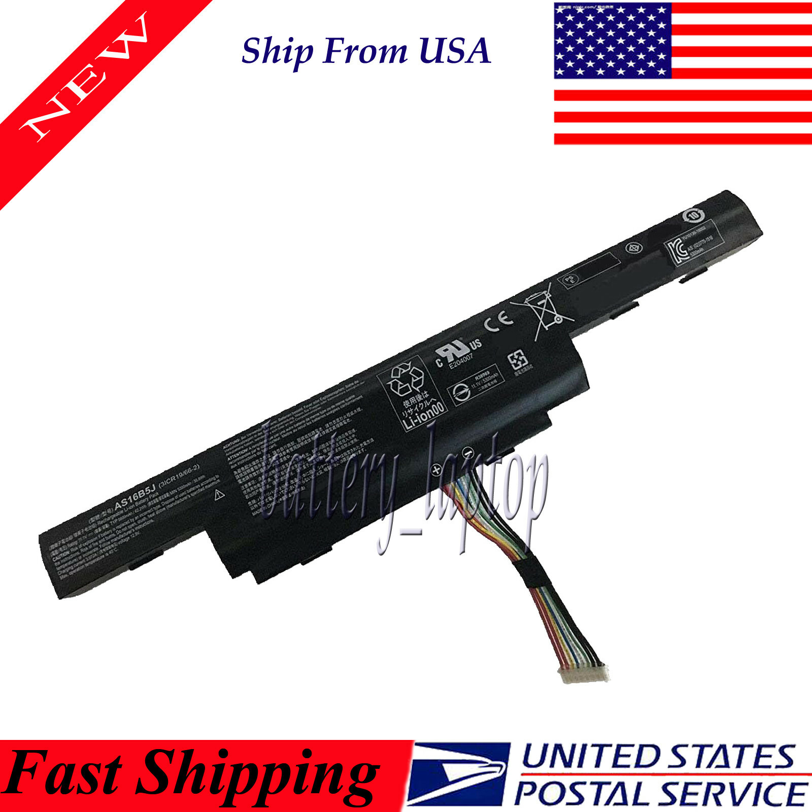 5600mAh AS16B8J Battery for Acer Aspire E5-575G-53VG Series AS16B5J 10.95V/11.1V