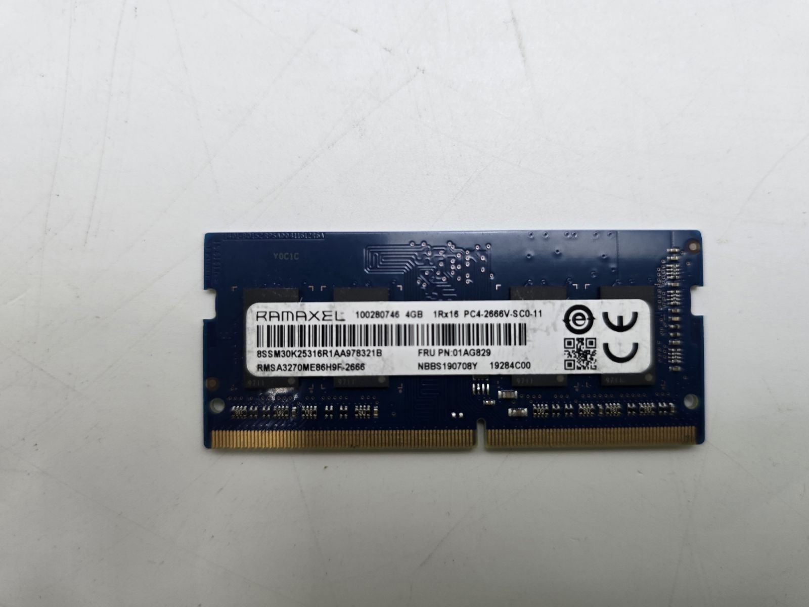 RAMAXEL 4GB DDR4 2666MHZ PC4-2666V SO-DIMM LAPTOP RAM - BLUE
