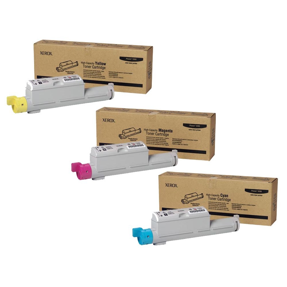 Genuine Xerox 106R01218, 106R01219, 106R01220 Toners Colors Only. We Ship Fast