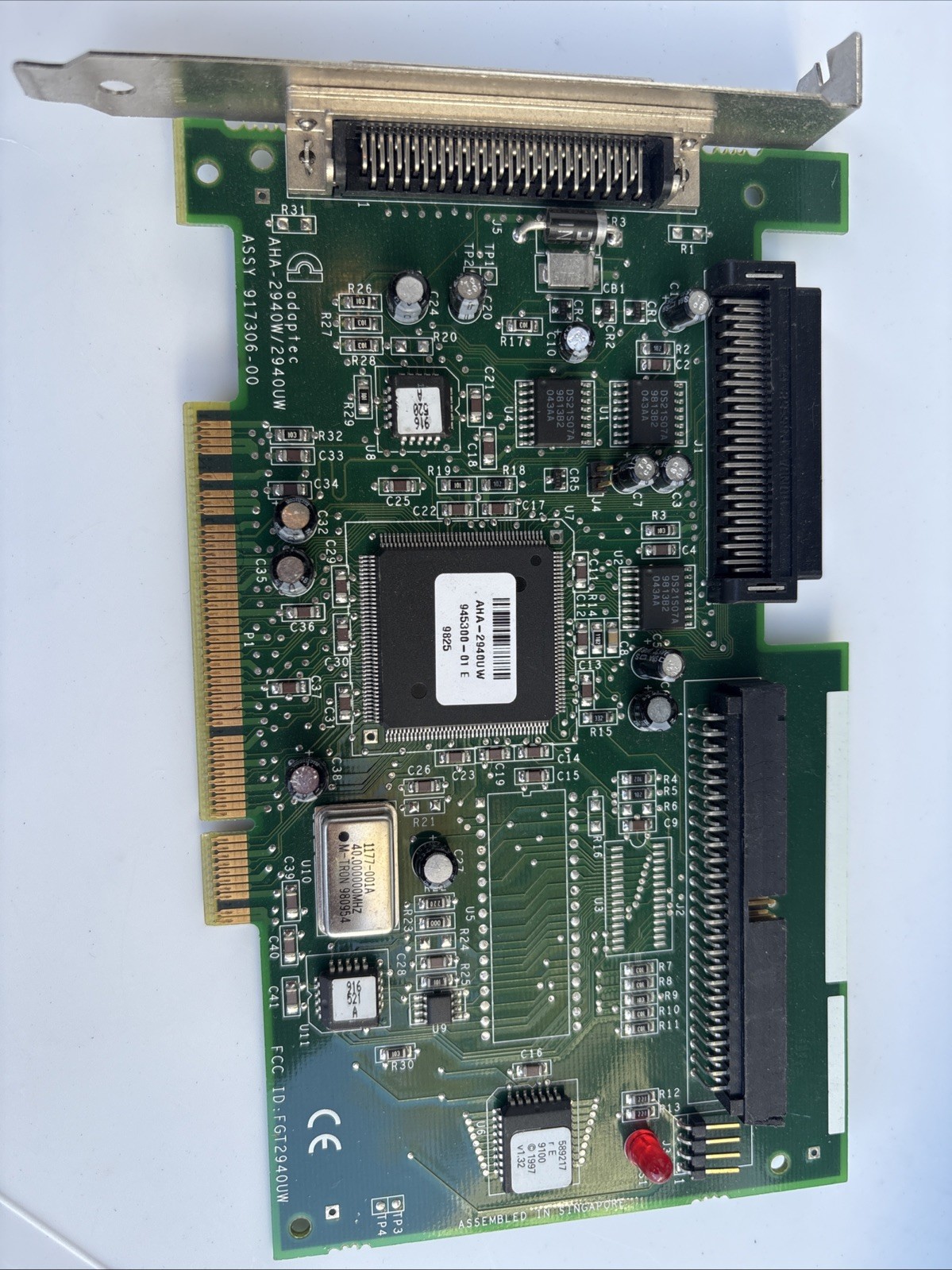 Genuine Adaptic AHA-2940W 2940UW Ultra-Wide SCSI PCI Controller Card