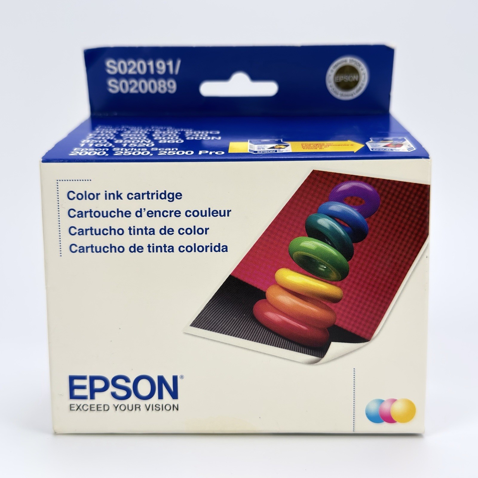 Genuine Epson S020191/S020089 Color Ink Cartridge for Stylus Color and Scan