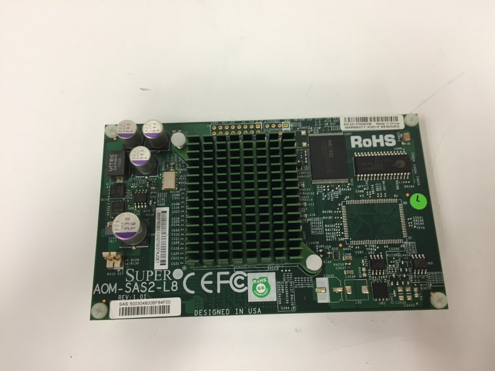 SuperMicro AOM-SAS2-L8 (-IS019) Add-On Mezzanine Controller with or without Legs