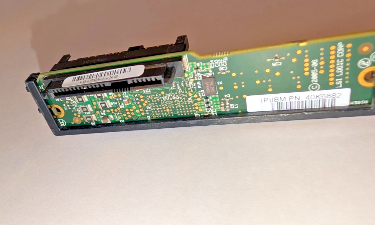 IBM 40K6882 / P24312-02-A SAS to SATA Dongle Board/Interposer/Adapterplatine