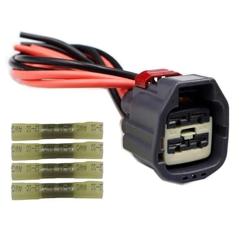 LIZAPUS 4-Way Radiator Cooling Fan Connector for Dodge Challenger
