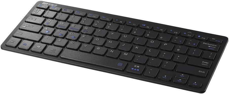 BUFFALO Bluetooth 3.0 Compatible Compact Keyboard Black BSKBB310BK