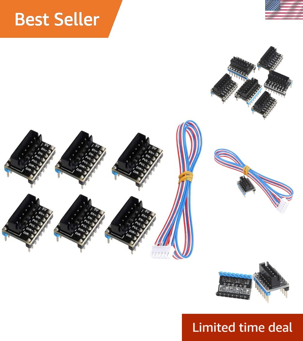 6pcs 3D Printer Motor Drive Converter Adapter for Big Current 57 86 Motor Dri...