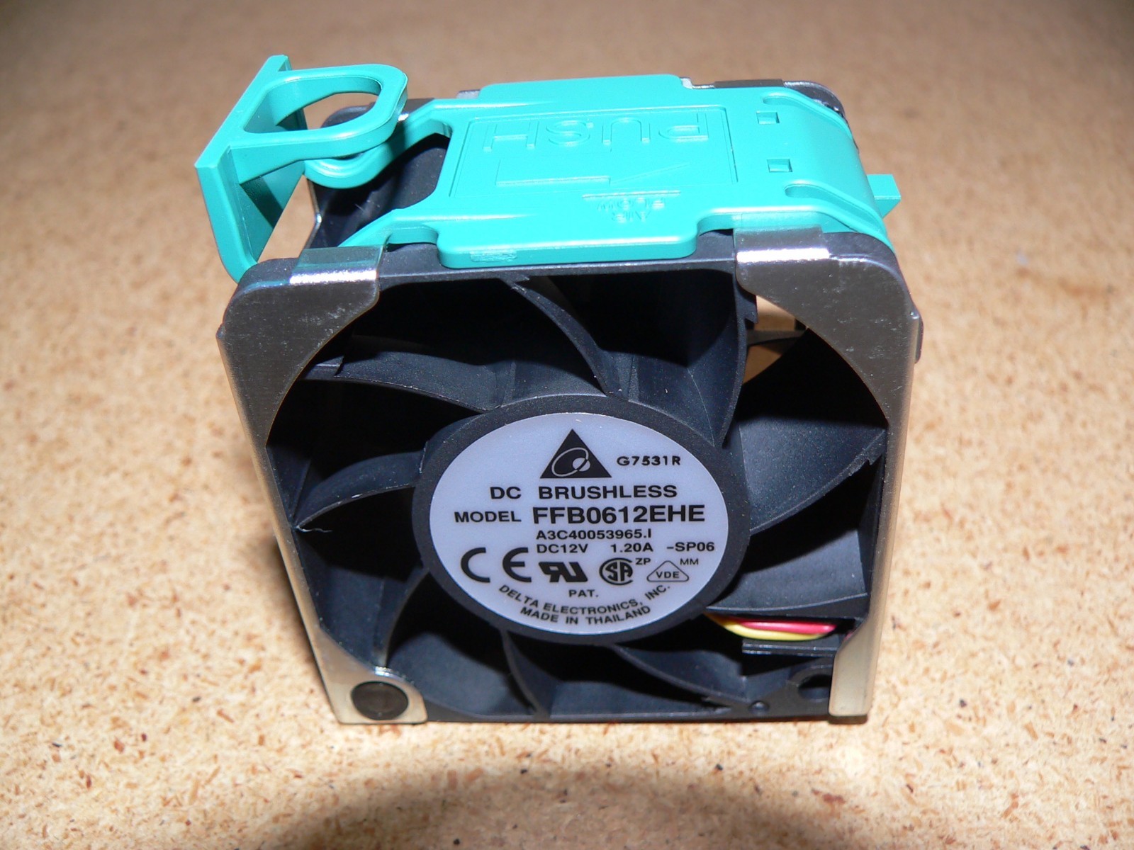 Fujitsu A3C40053965 Cooling Fan Kit by Delta Electronics FFB0612EHE 12VDC 1.2A