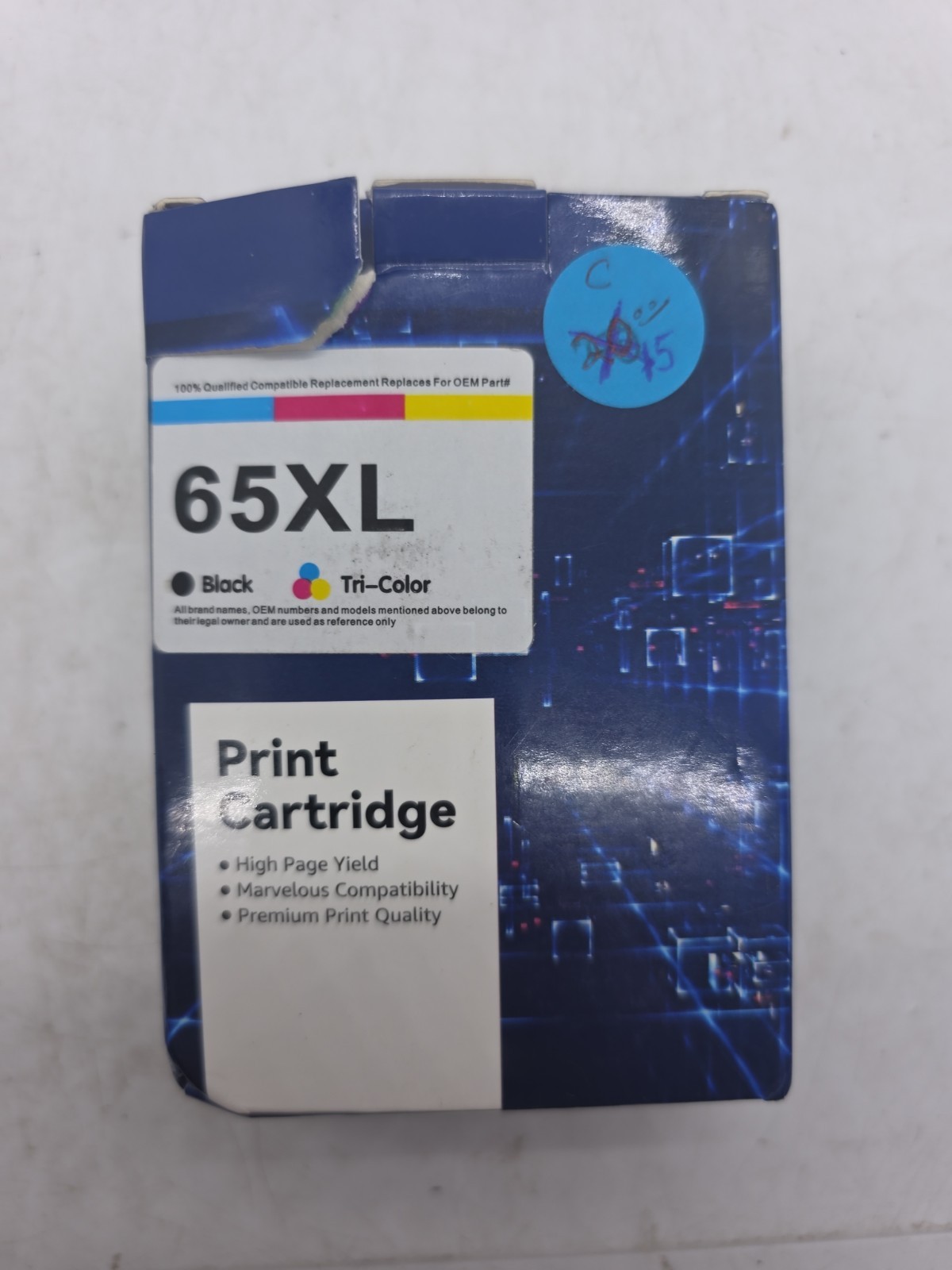 65XL Print Catridge Black/Tri-Color Ink for HP