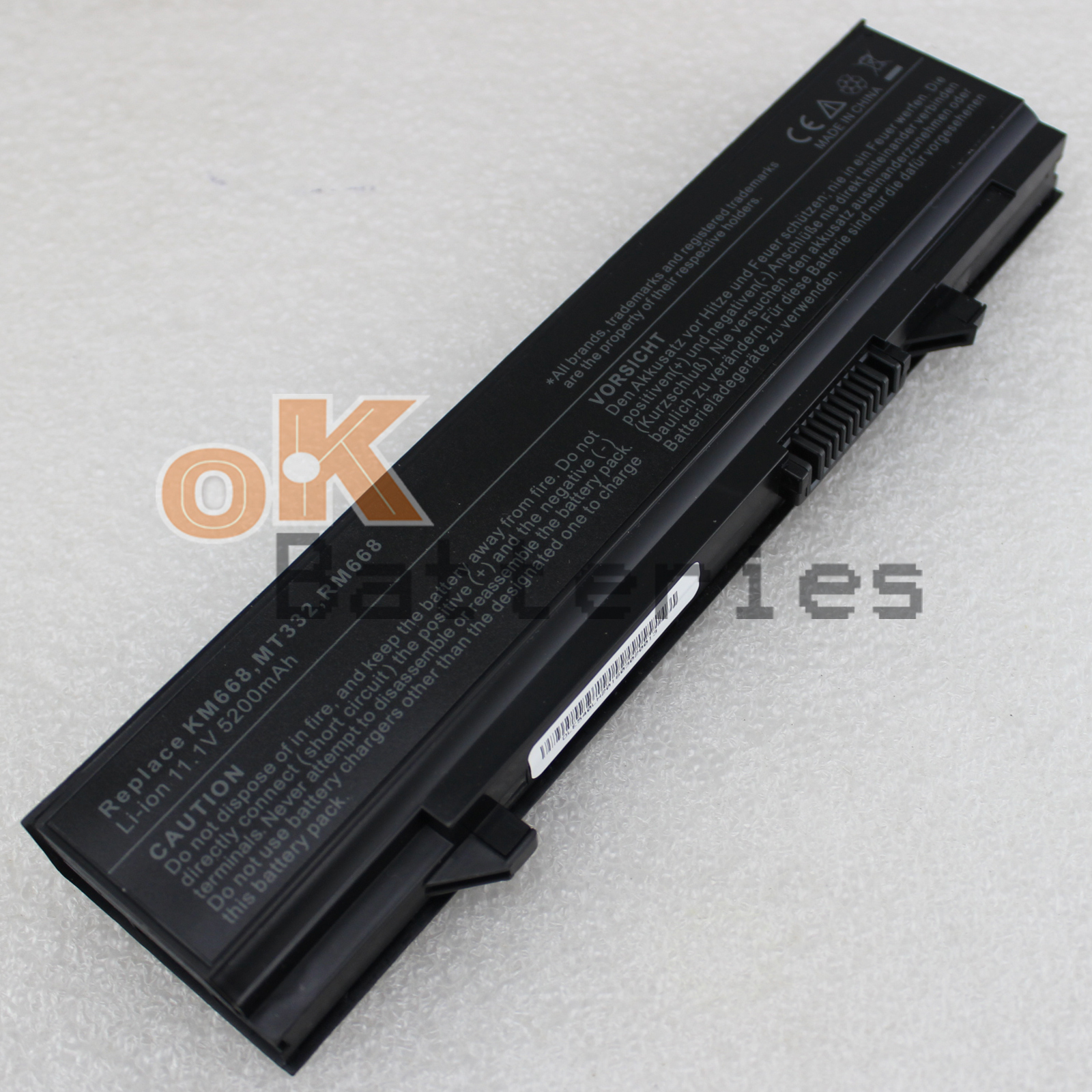 5200mAh Battery For DELL Latitude E5510 WU841 KM769 0RM668 312-0769 Laptop 6Cell
