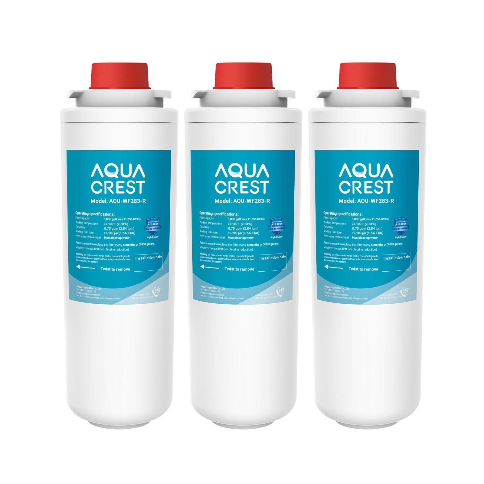 [WITH CHIP] AQUA CREST WF283-R Replacement for Elkay® 51300C, Compatible wi