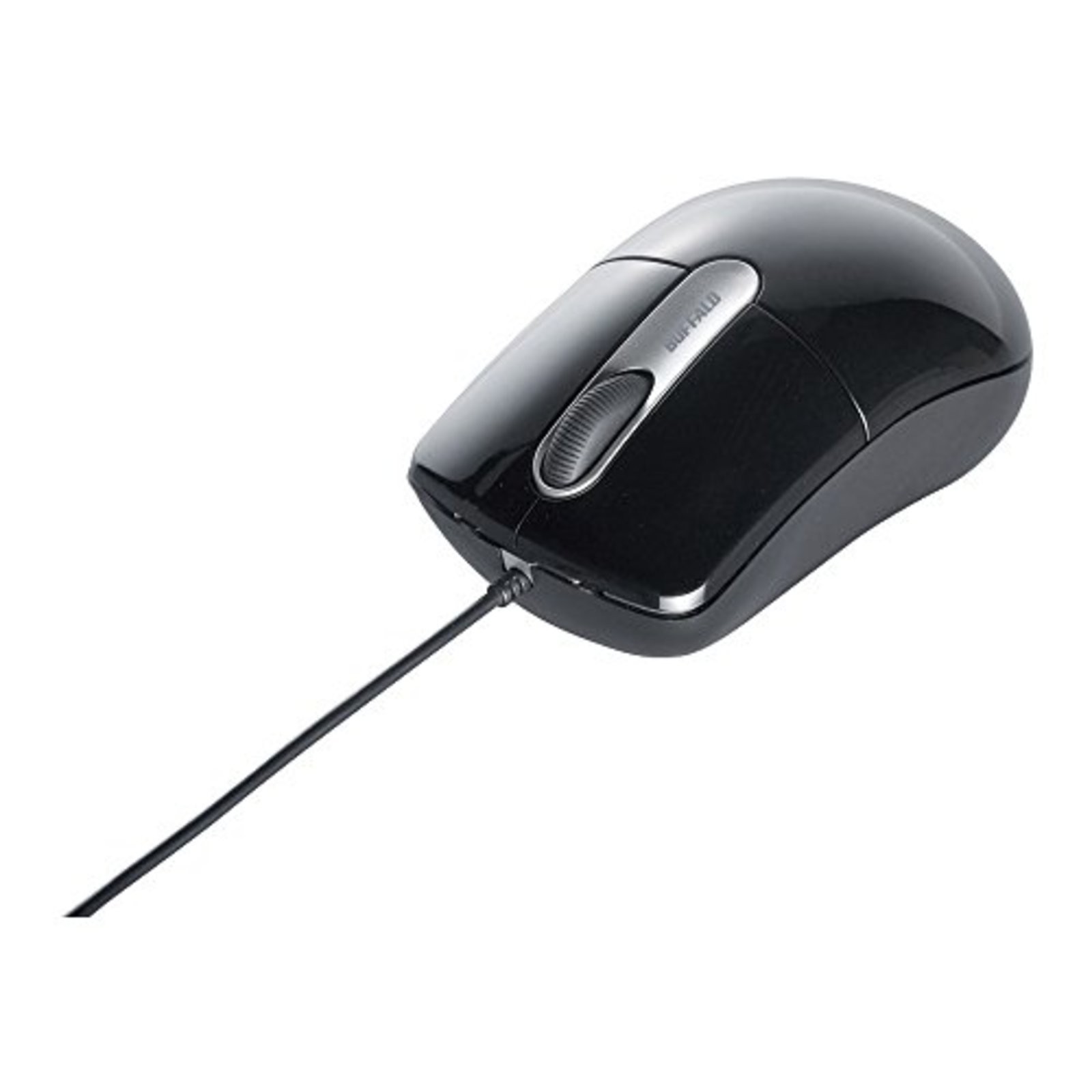 BUFFALO Wired optical mouse silent / 3 button / M size black BSMOU27SMBK F/S NEW