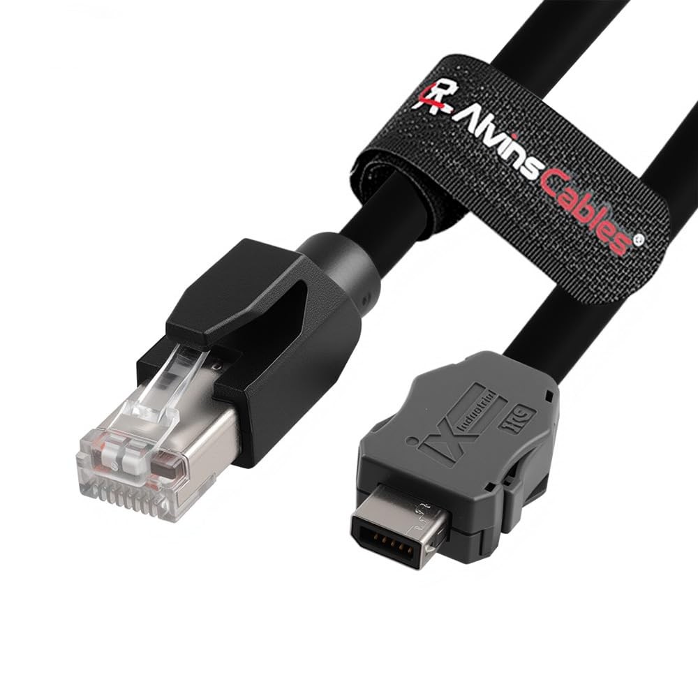 50cm/20in Industrial Cable IX30G-A-10S-CV(7.0) A Key RJ45 for PLC Machine Vision