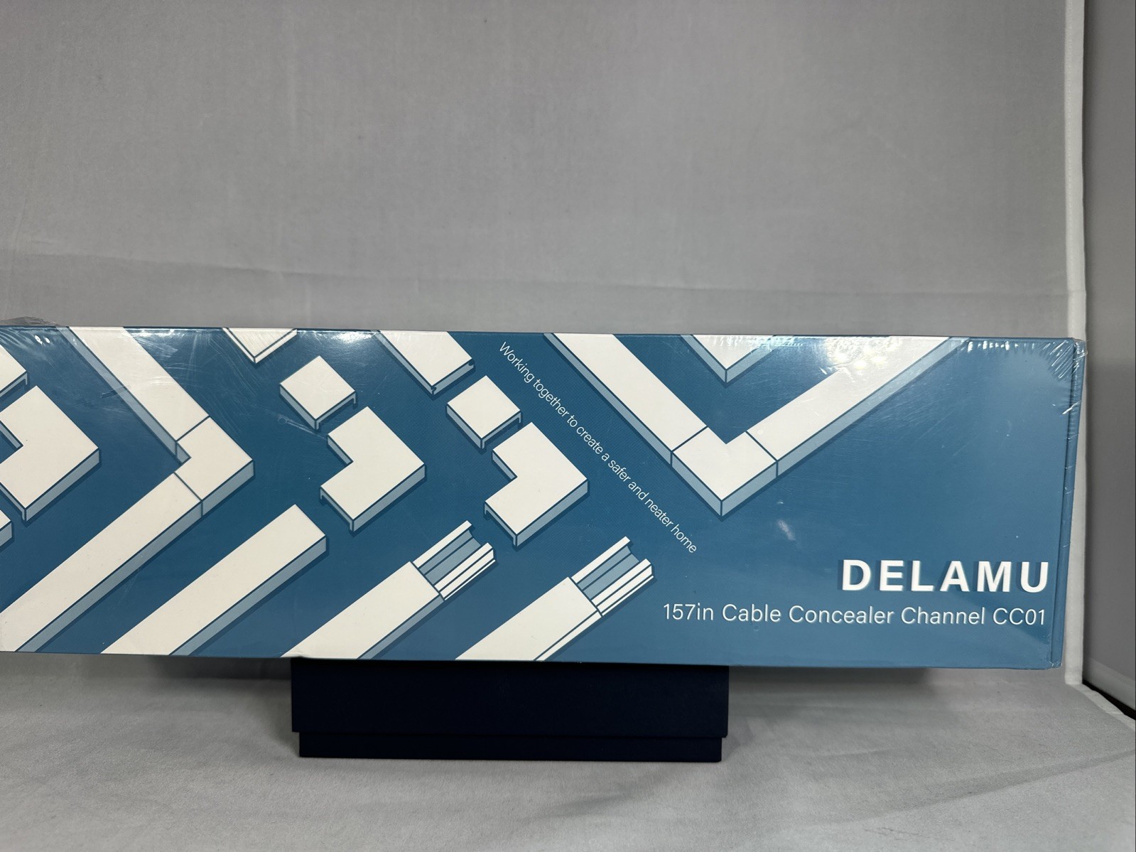 Delamu 157” Cable Concealer Channel CC01 Cord Cover W0.95” X H0.55” New Sealed