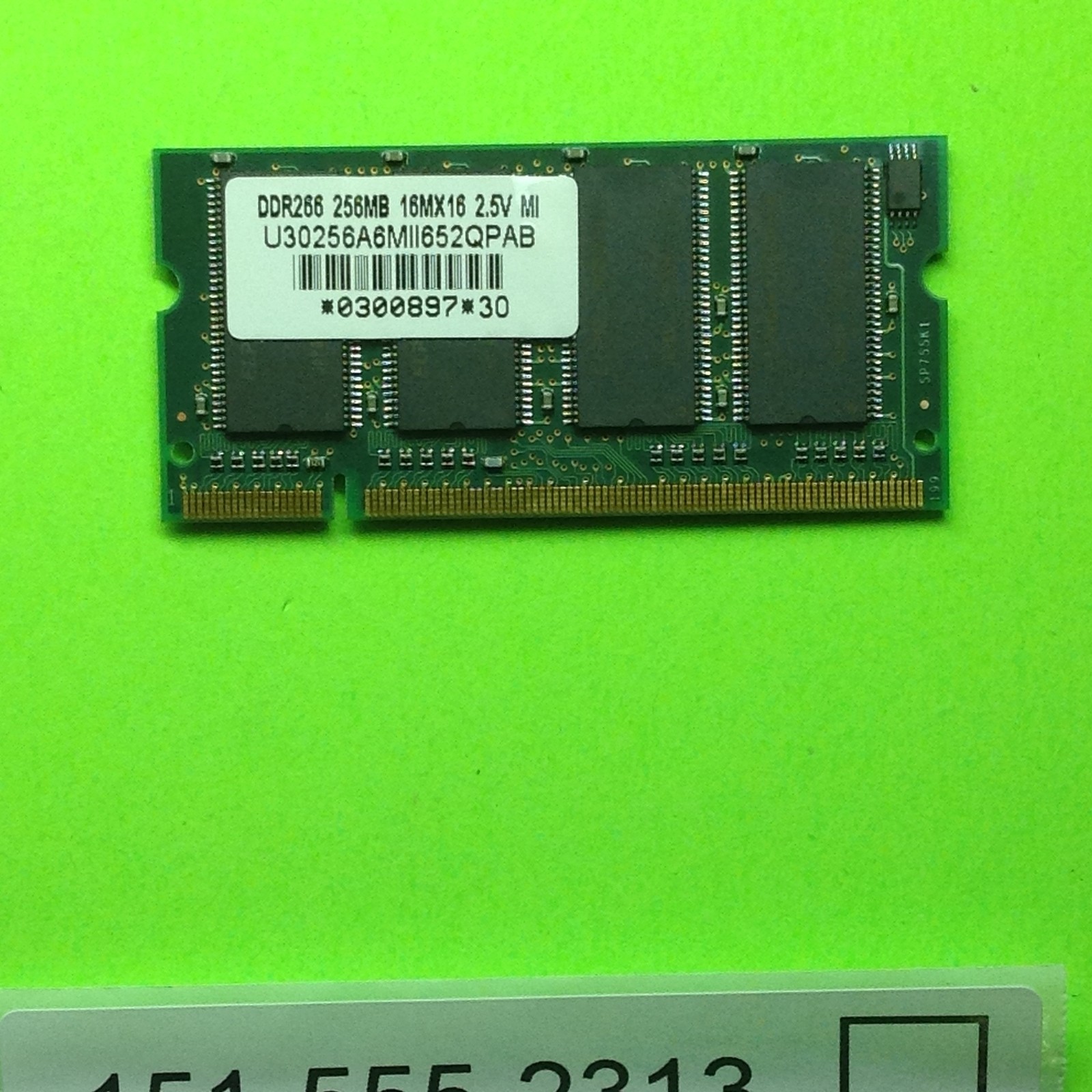 Elpida U30256A6MII652QPAB 256MB DDR-266 (PC-2100) Random Access Memory RAM