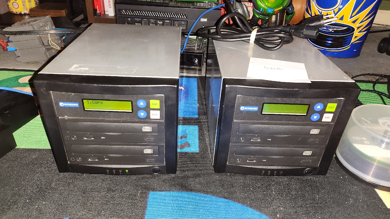 MICROBOARDS TECHNOLOGY CD DUPLICATOR 1 To 1 QD52-02-1124 Bundle 2 Machines