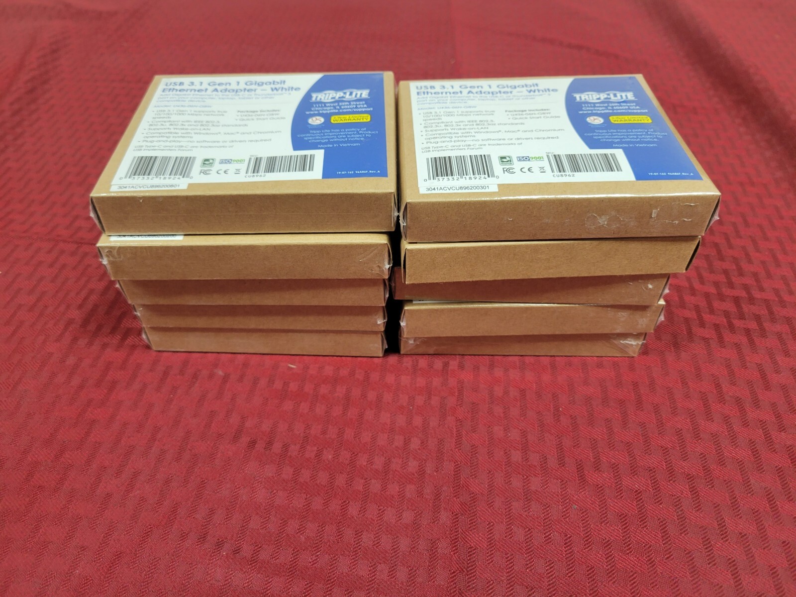 10- NEW SEALED Tripp Lite USB-C to Gigabit Network cable White U436-06N-GBW