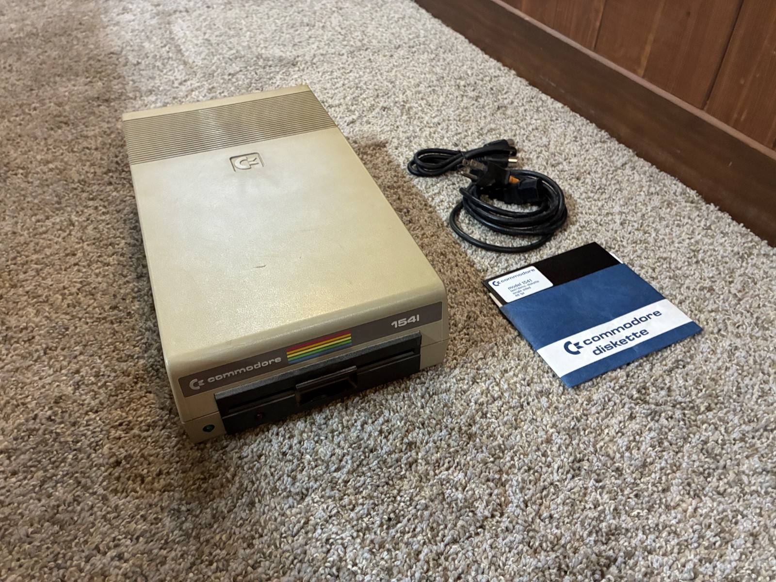 Commodore 1541 Floppy Disk Drive TESTED WORKING Rare Low Serial DA1 02273 W Germ