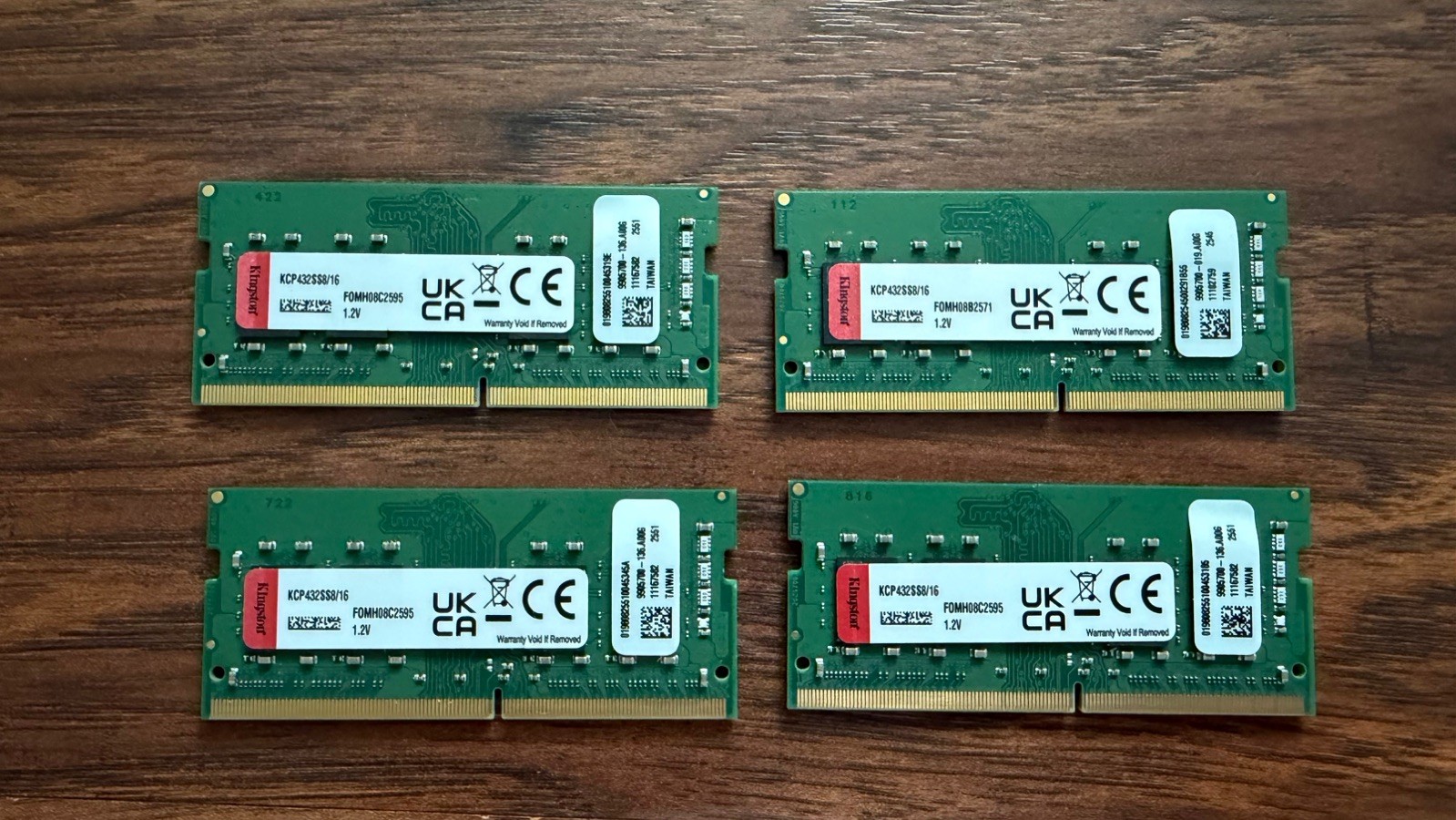 Kit 64gb(16gbx4) Kingston 16GB KCP432SS8/16 LAPTOP DDR4-3200(4x16GB=64gb)