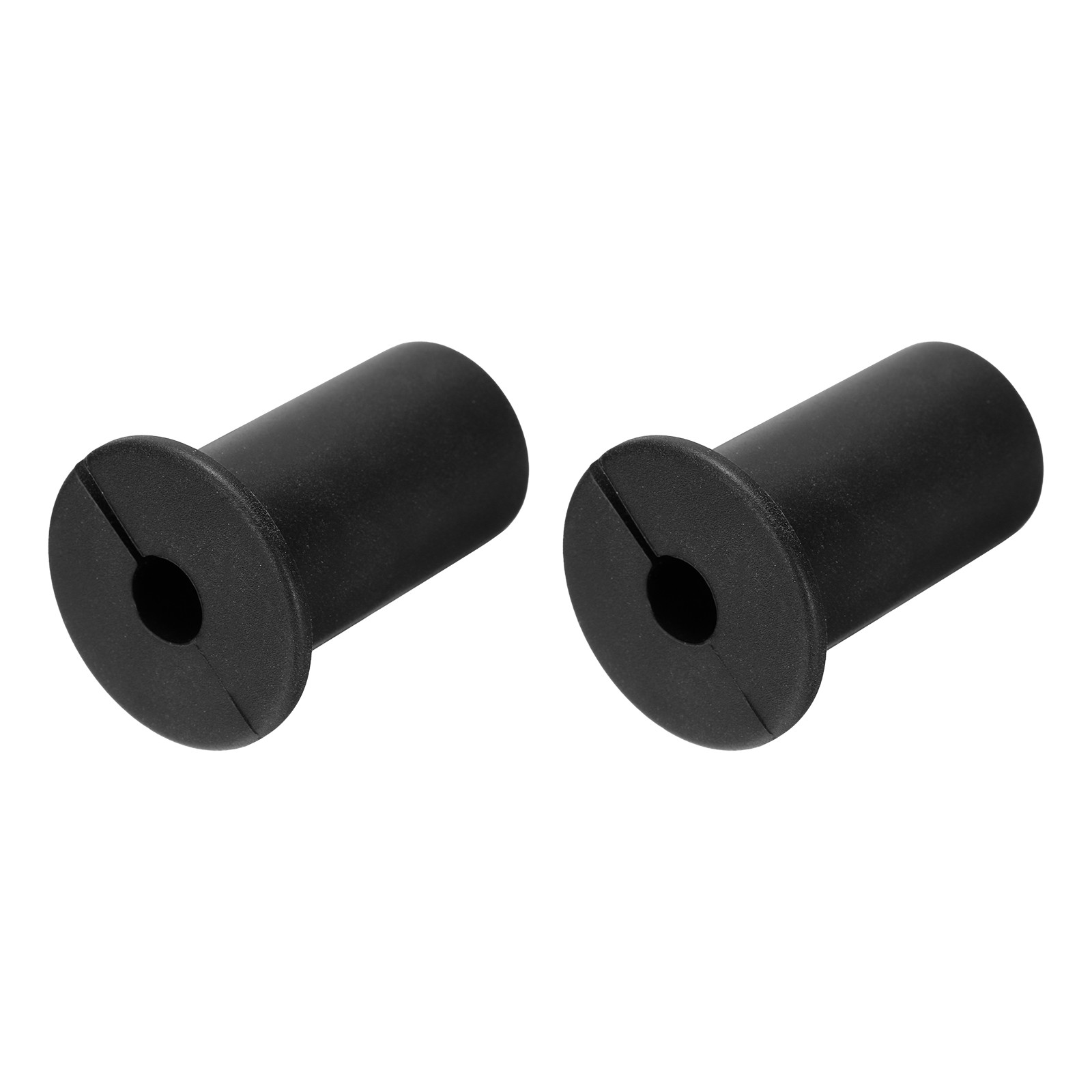 2Pcs Wall Grommets for Cables 3/4 Inch with 7mm Hole Silicone Black