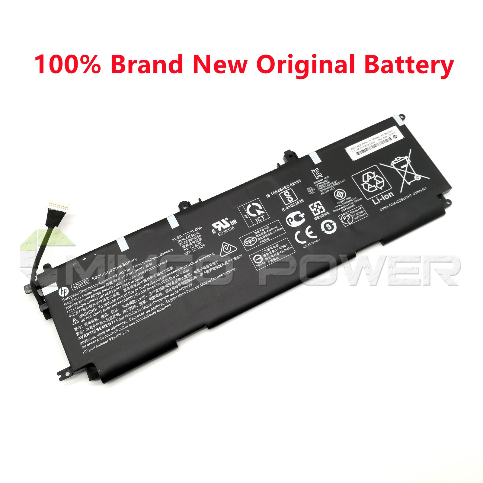 New Genuine AD03XL Battery for HP Envy 13-AD 13-AD102TX 921409-2C1 HSTNN-DB8D