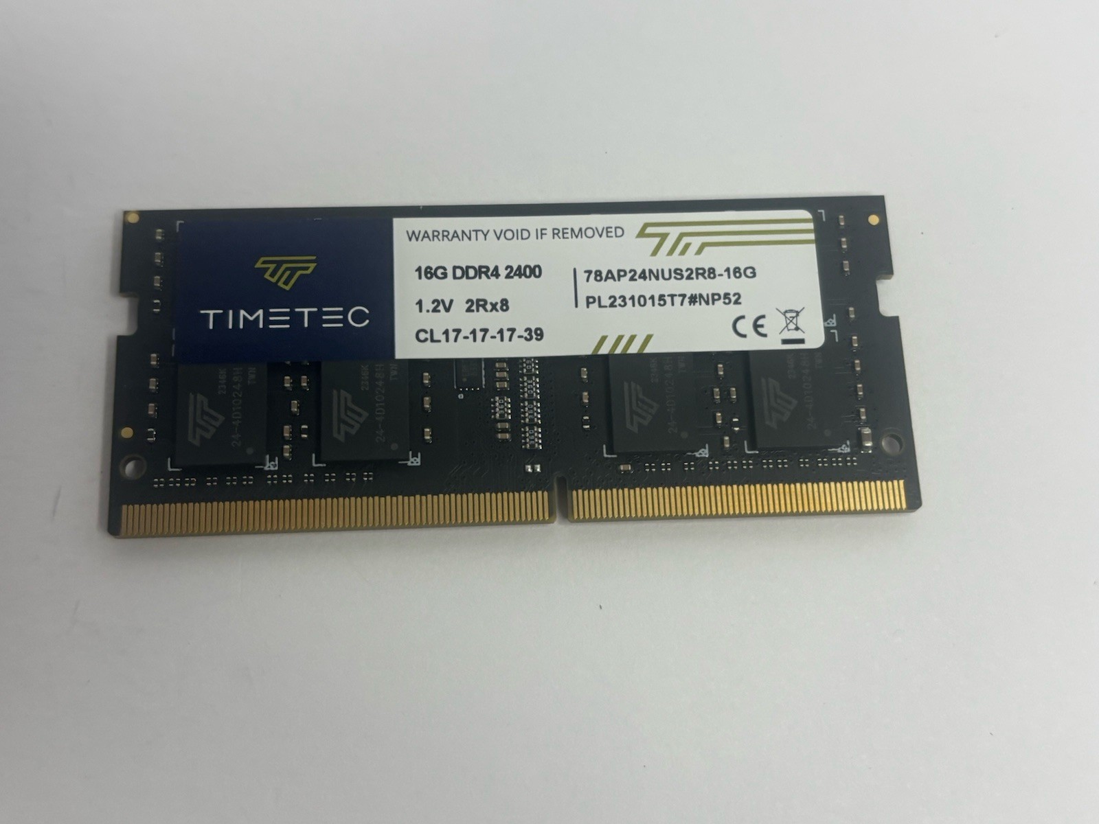 Timetec 16GB (1x16) DDR4 2400 SODIMM Laptop/iMac RAM | Tested