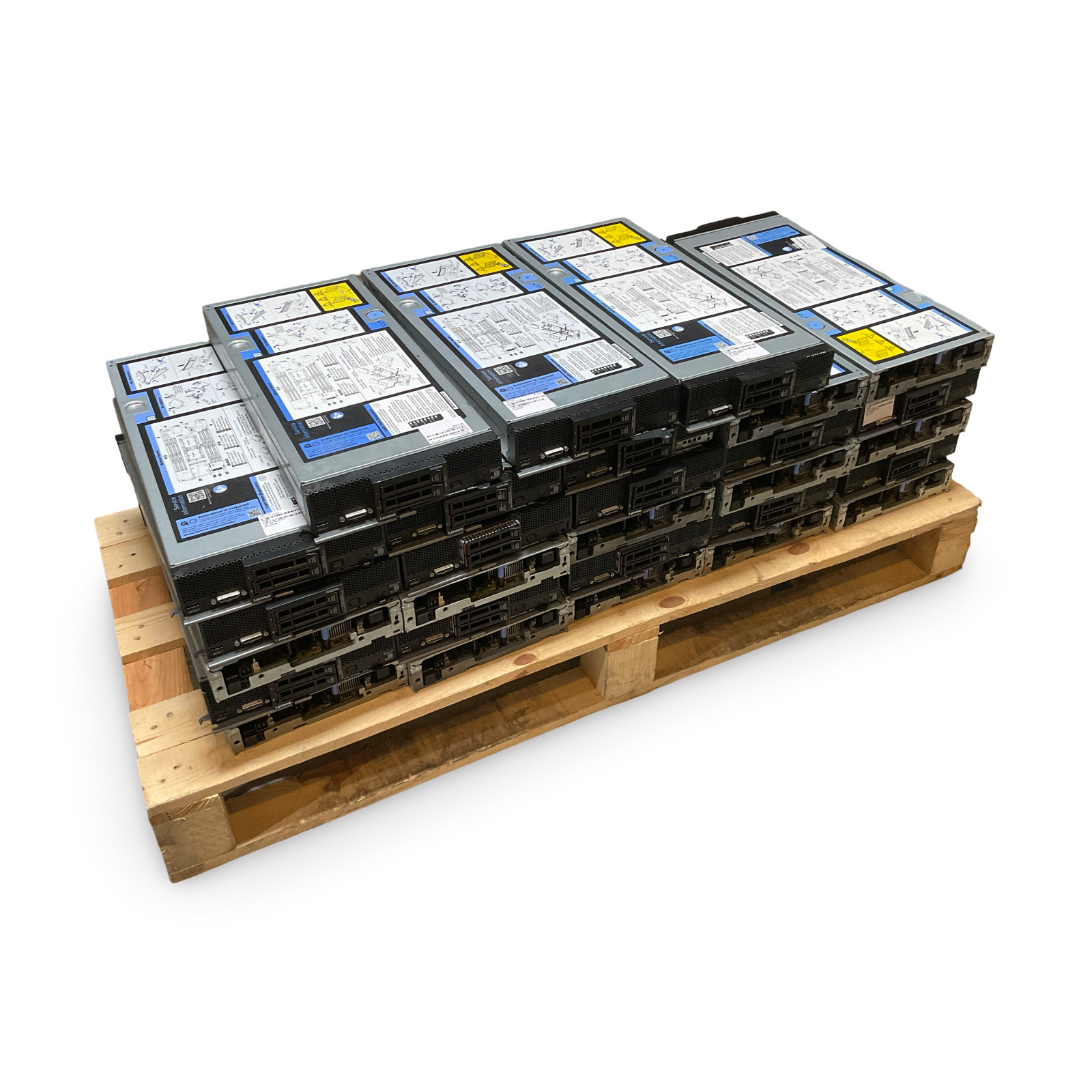 Lot Of 28 Lenovo ThinkSystem SN550 Blade Servers Mixed Intel Xeon CPUs