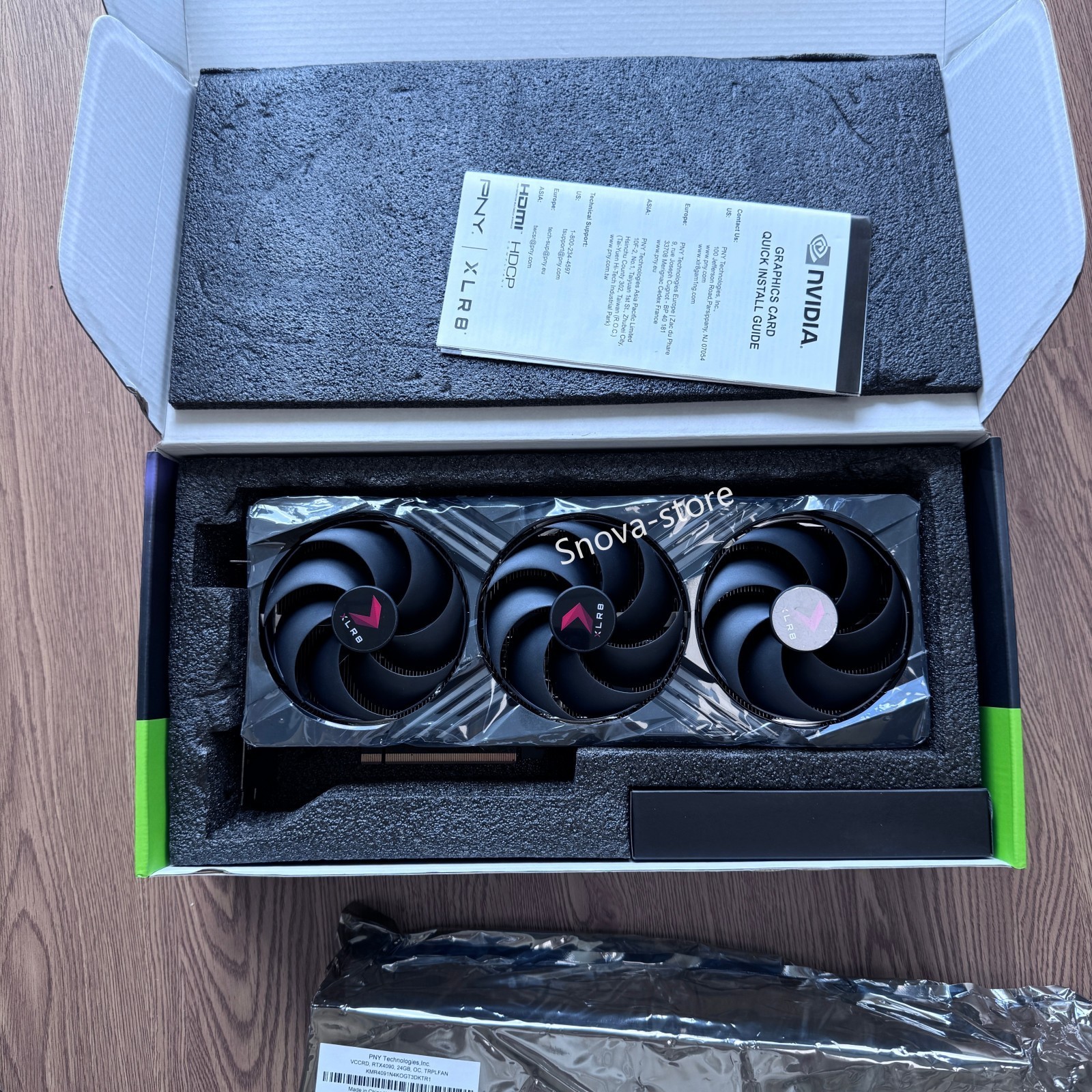 (For Parts) PNY RTX 4090 GPU No Core & VRAM With Box