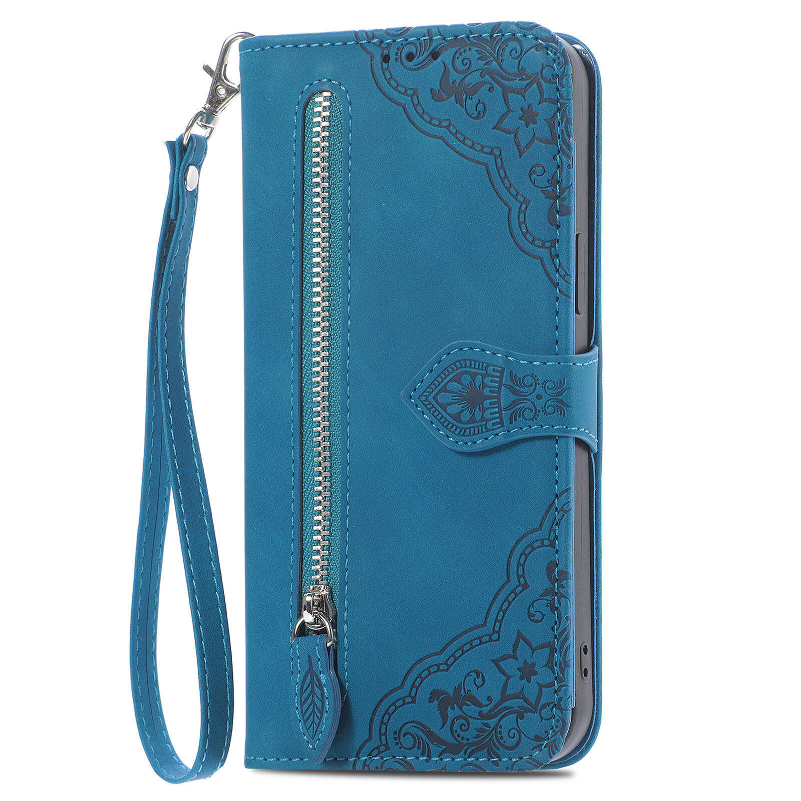 Zip Flower Leather Wallet Cover Case For Xiaomi 17T 15T 14 Pro Redmi Note 15 14