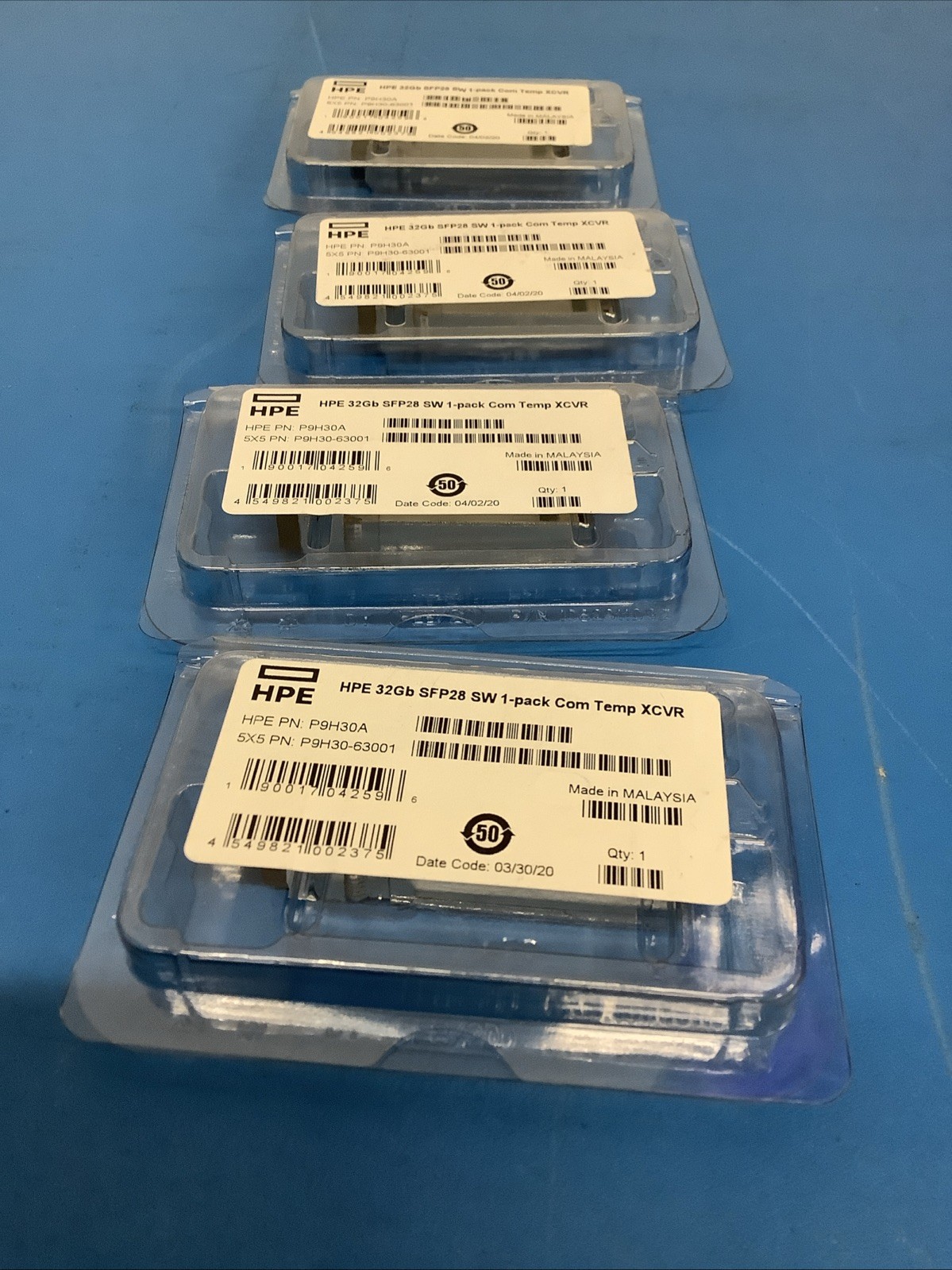 HPE 855071-001 P9H30A AFBR-57G5MZ-HP1 32G SR SFP28 850nm LC MMF Transceiver