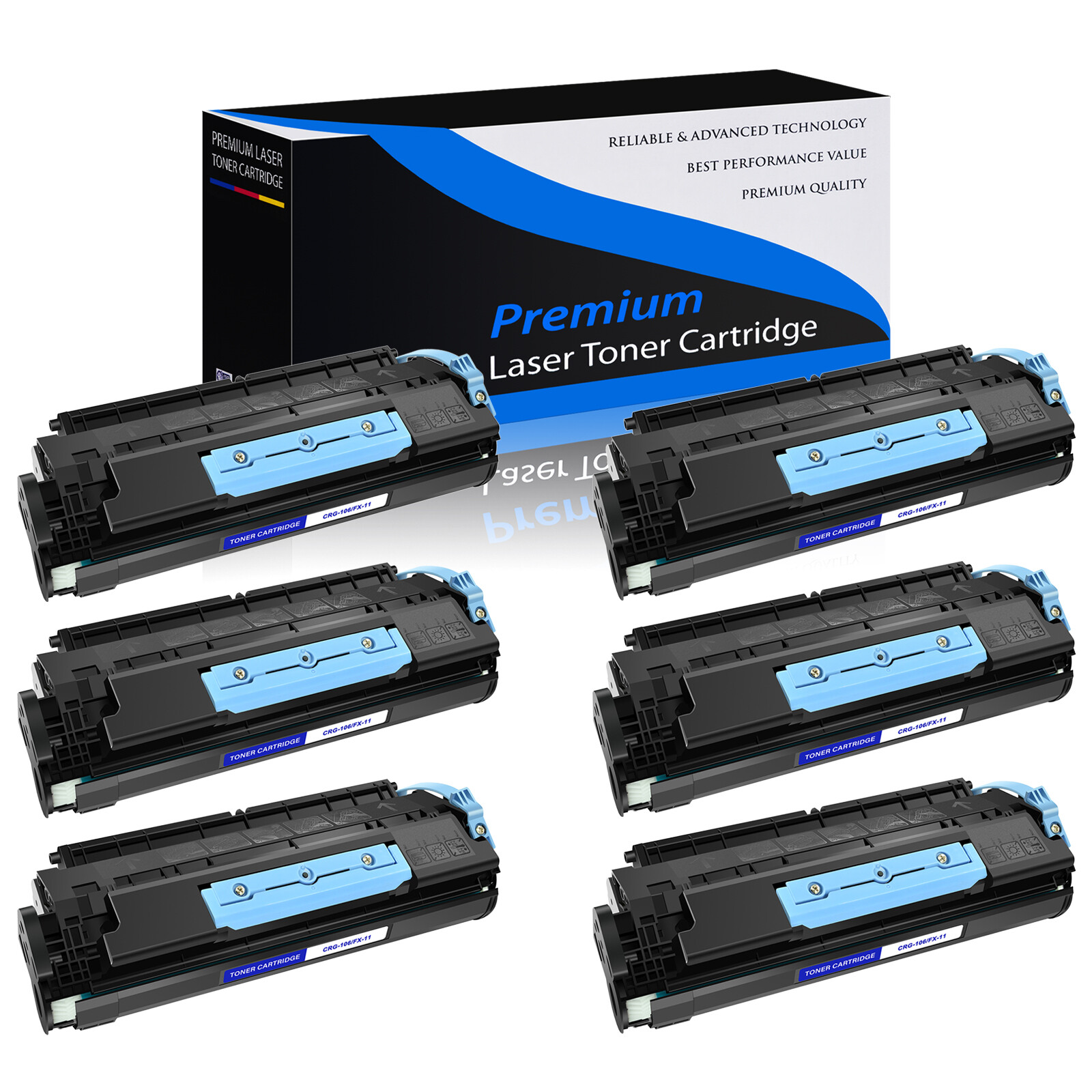 6PK FX-11 CRG106 Toner Cartridge For Canon 106 Image class MF6580 MF6590 MF6595