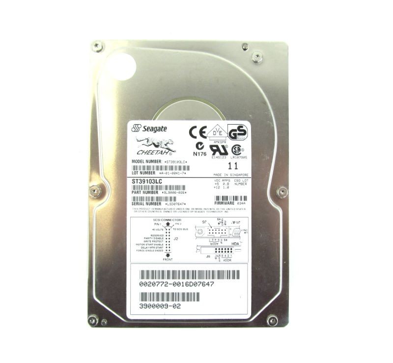 Sun 390-0009 9.1GB - 10000 RPM - SCSI Disk  ST39103LC