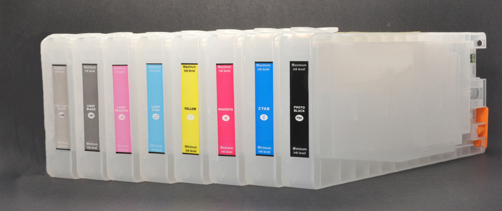 8x350 Refillable UltraChrom Pigment Cartridges Stylus Pro 7880/9880 Free Funnel
