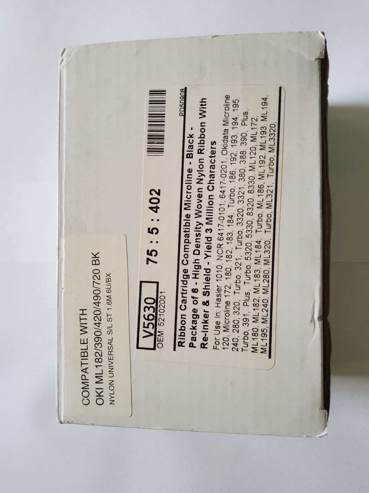 Ribbon Cartridge 6 Pcs - Black V5630