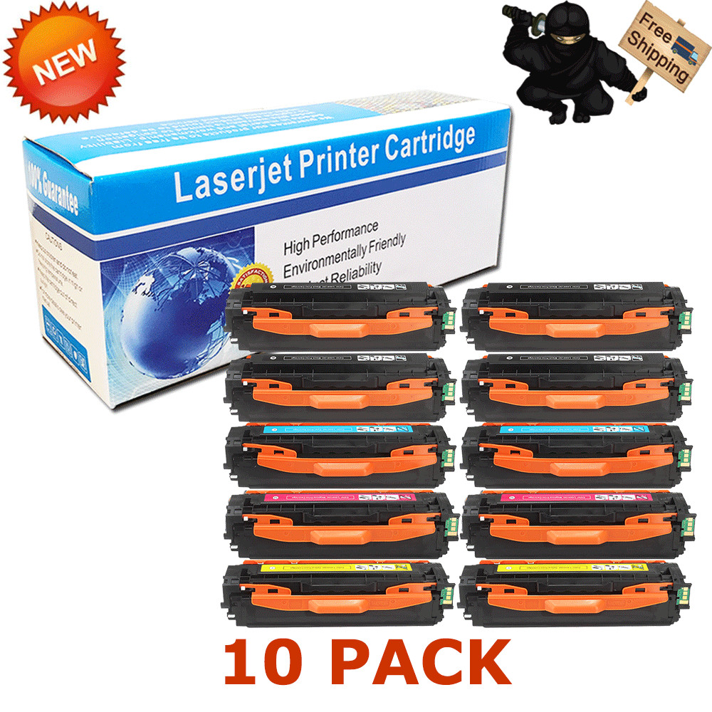 10 PK CLT-504S Combo Color Toner For Samsung CLX-4195FN Xpress SL-C1810W C1860FW