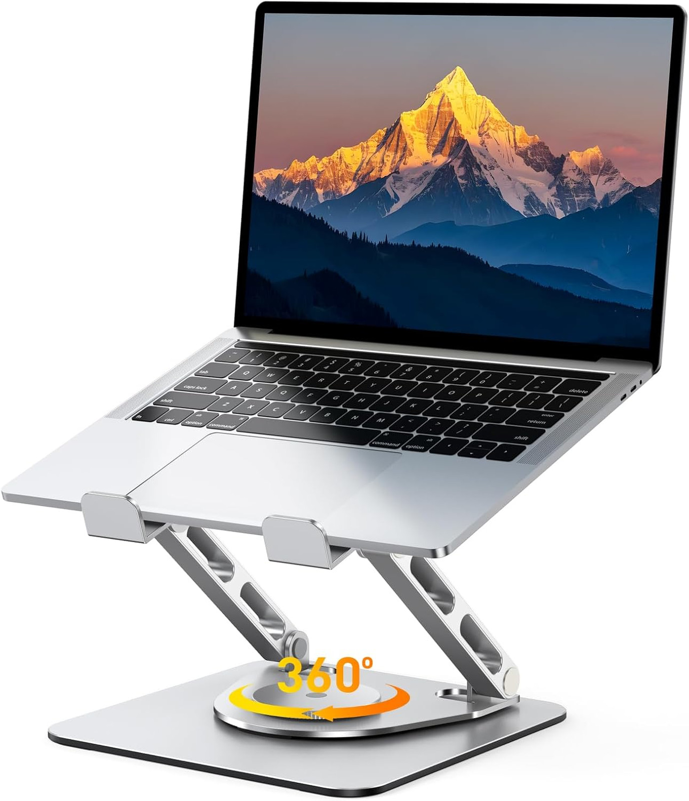 Laptop Stand for Desk Adjustable Height 360 Rotation Portable Notebook Riser