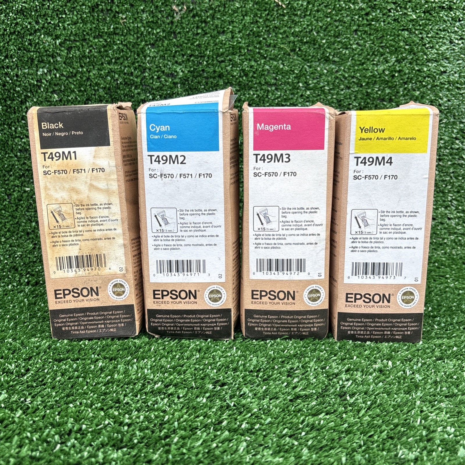 Genuine Epson T49H1 T49H2 T49H3 T49H4 Ink Bottles 4pack