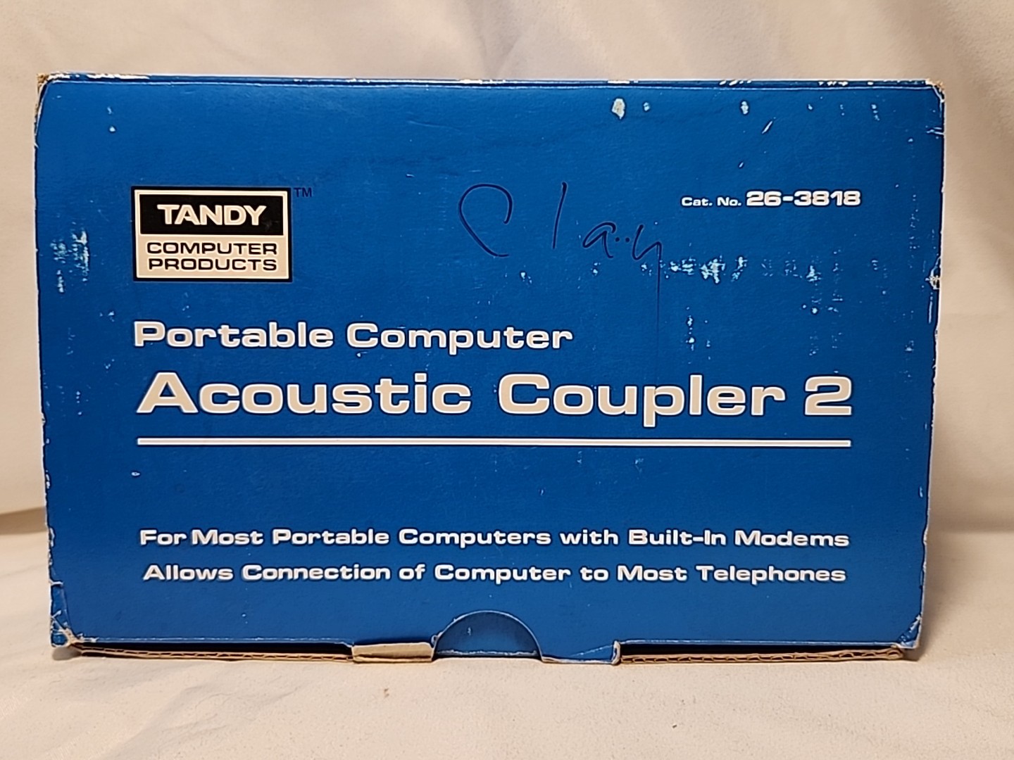 Vtg Radio Shack Tandy Acoustic Coupler 2 ~ Cat. No. 26-3818 w Box & Manual