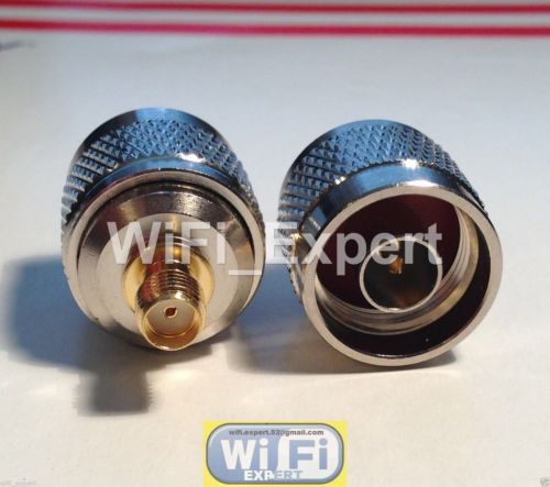 N Type Male Jack to SMA Female Plug straight RF adapter connector USA