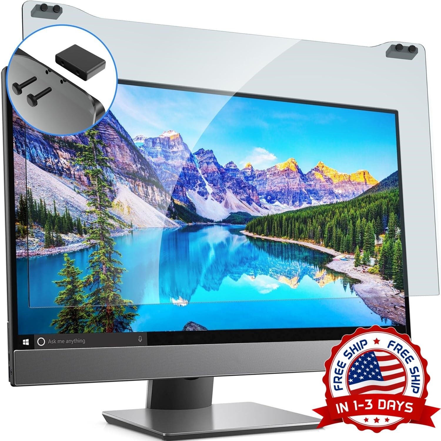 Panel Protector De Pantalla Con Bloqueo De Luz Azul Para Comodidad De Los Ojos