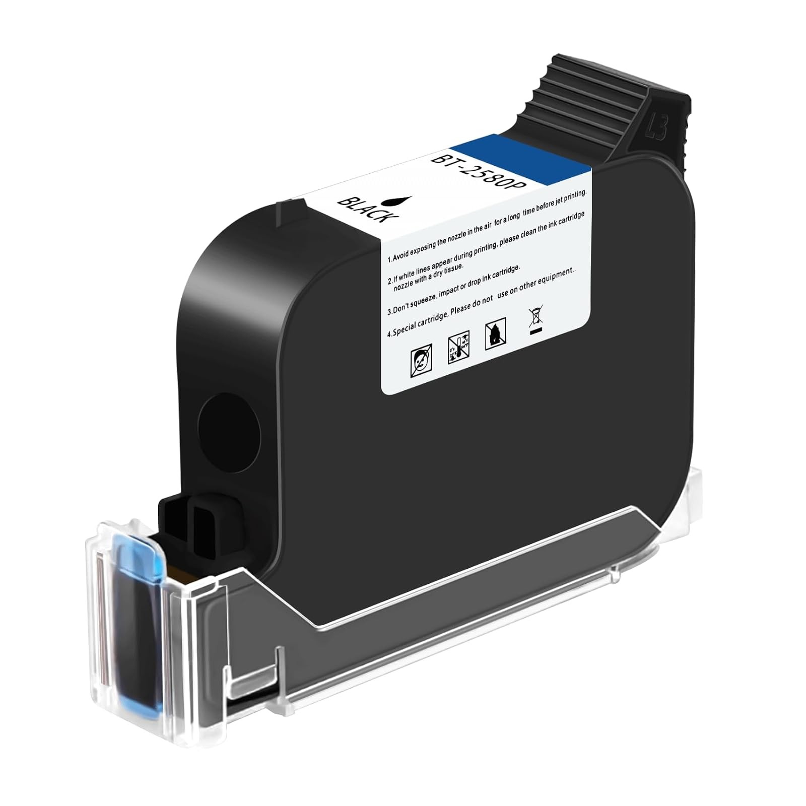 BT-2580P Original Solvent Fast Dry Ink Cartridge Handheld