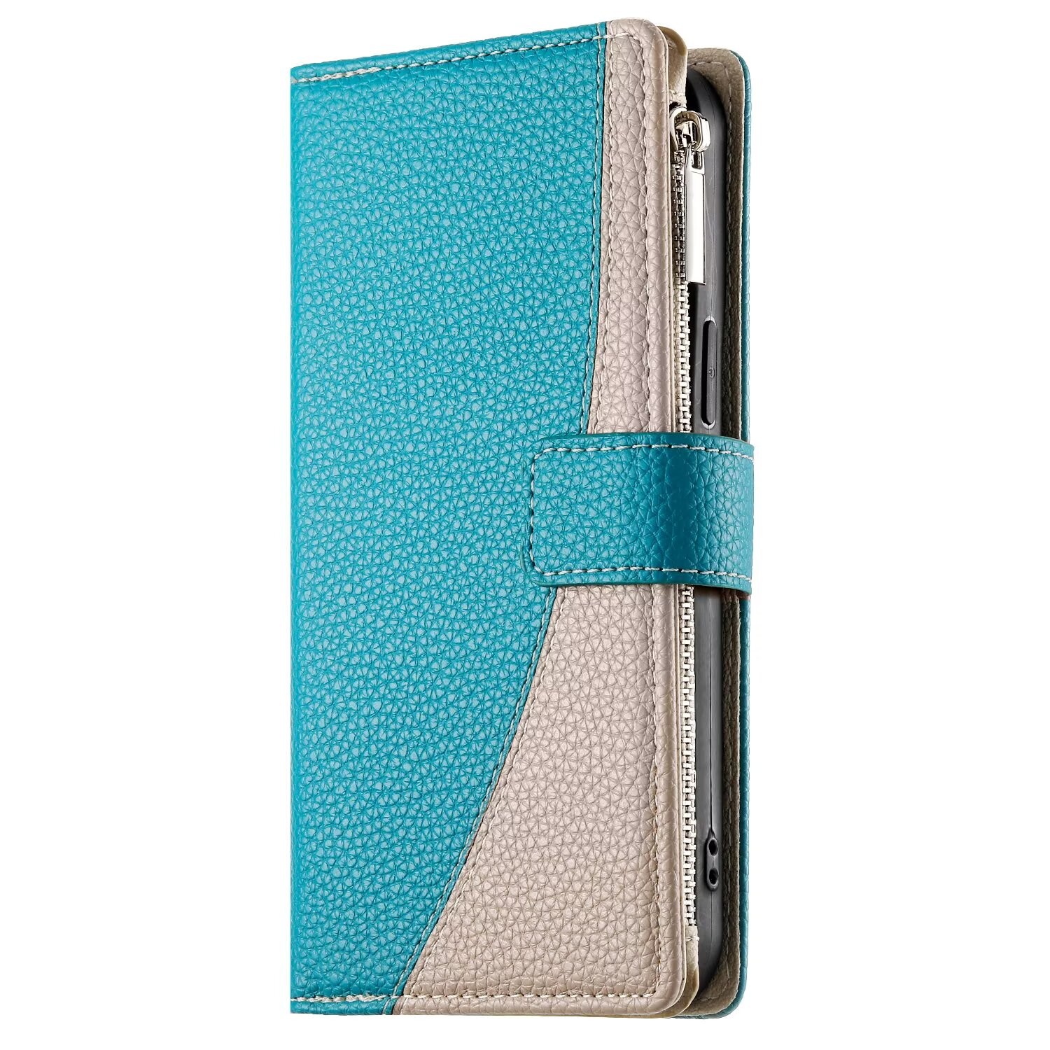 Flip Zip Splice Leather Wallet Cover Case For A17 A57 A16 A36 A56 A27 A34 A54