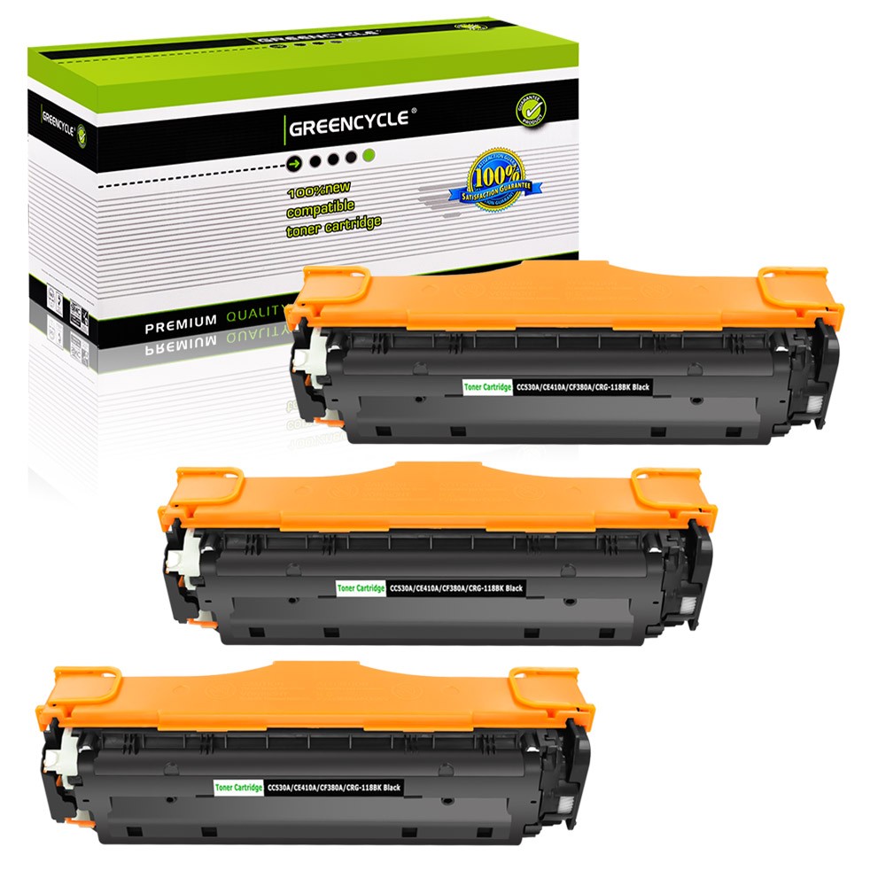 3PK CE410A Toner Fits For HP LaserJet Pro 300 Color M351a MFP M375NW 400 M471dn