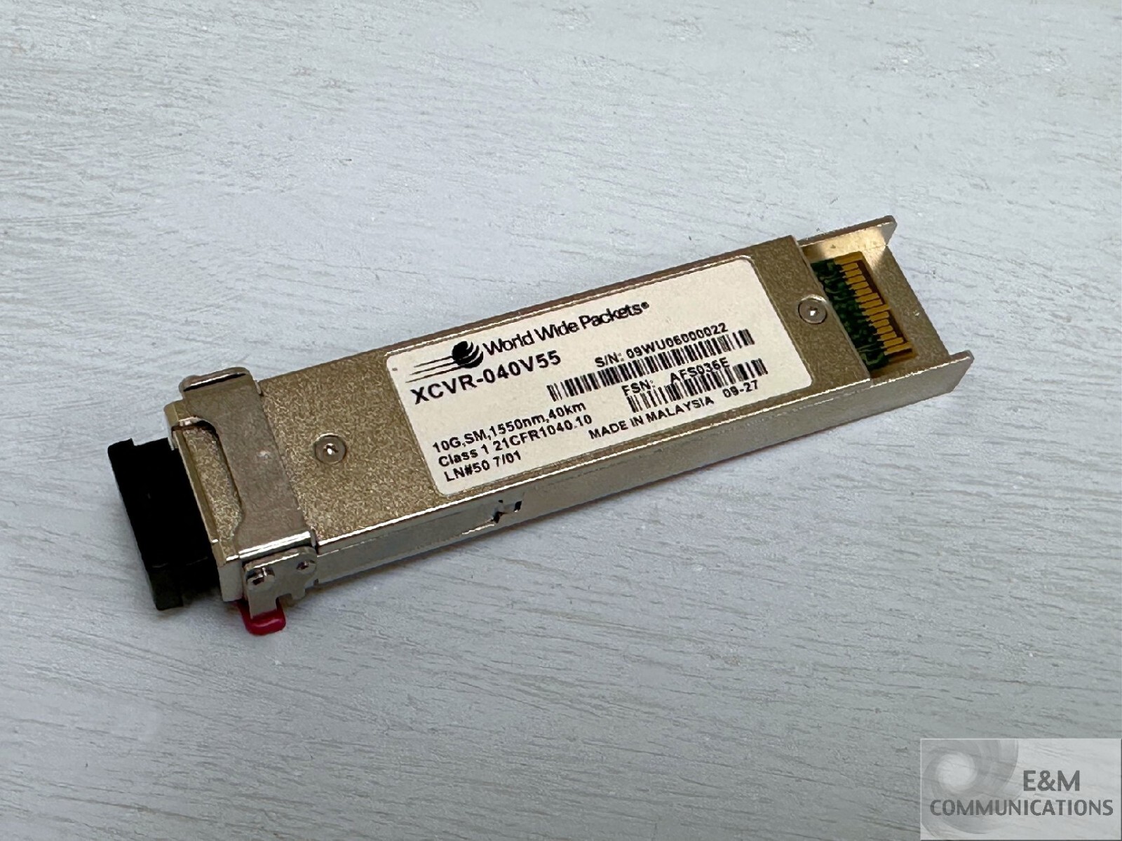 XCVR-040V55 CIENA CWDM 10 GBPS 1550NM 40KM SMF XFP TRANSCEIVER COUIATJ1AA