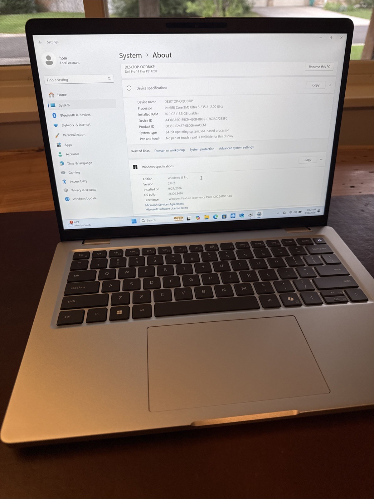 Dell Pro 14 Plus FHD+ Intel Ultra 5 235V - 16GB RAM 512GB SSD - 2028 WARRANTY