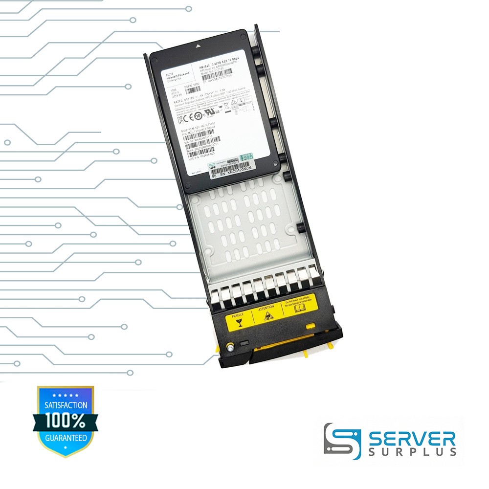 HPE PM1643 3.84TB SAS 12Gb/s 2.5 in Enterprise SSD | P02434-003