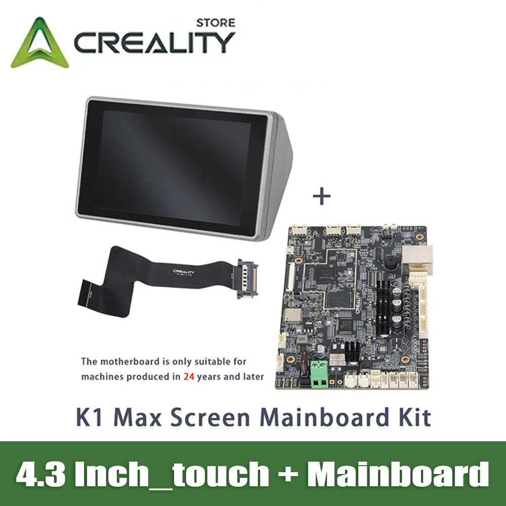 Creality Official K1 Max Screen Kit _4.3 Inch_touch and Max Motherboard Kit Mute 