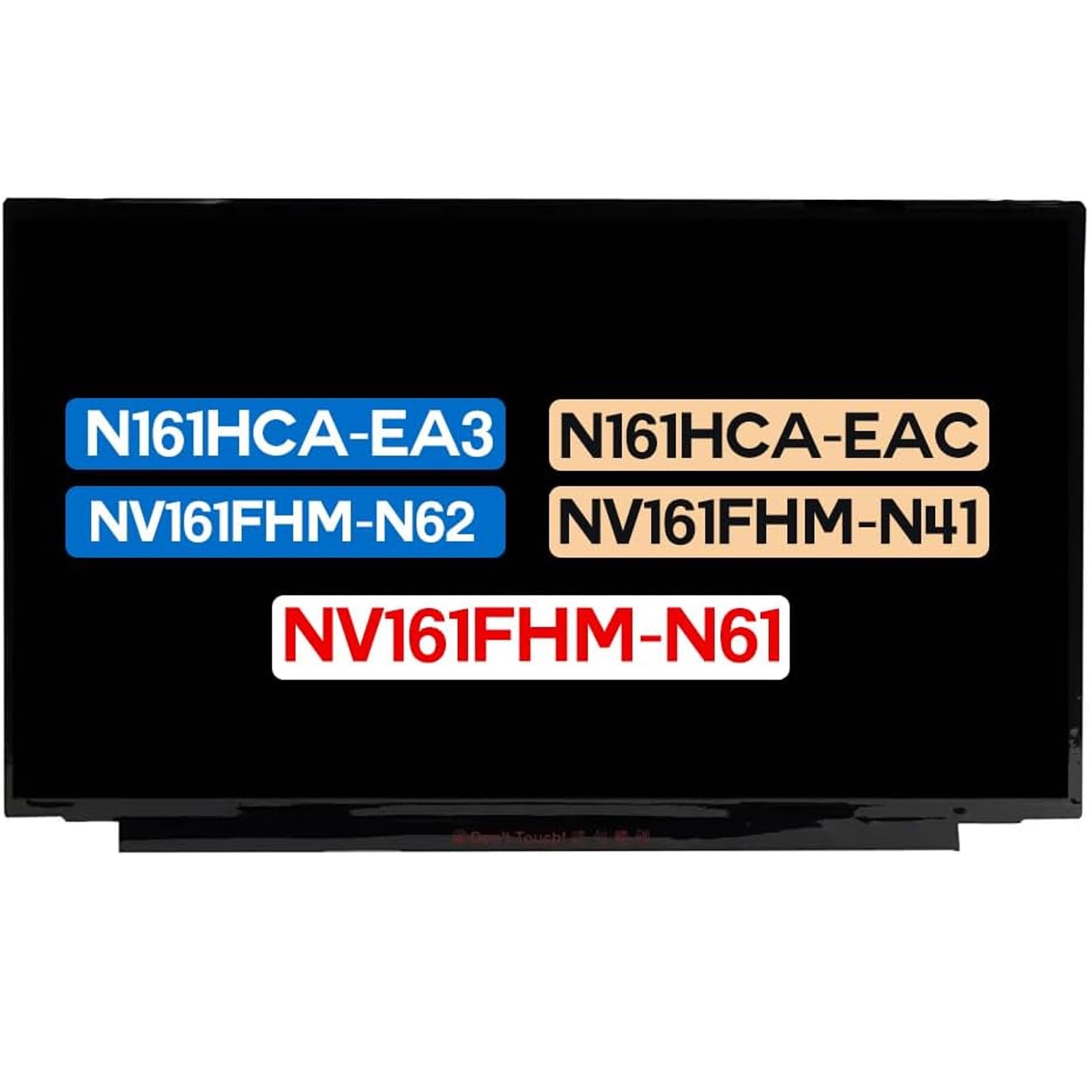 N161HCA-EA2 Rev.A1 fit N161HCA-EAC.C1 N161HCA-EA3 Rev.C1 FHD LCD Screen Display