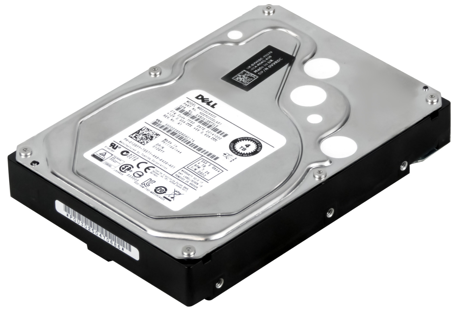 HARD DRIVE DELL 012GYY 12GYY MG03SCA400 4TB 7200RPM 64MB SAS-2 3.5" inch